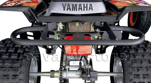 Vista 3 de Barra de apoyo ancha trasera parachoques Yamaha Blaster YFS 200 Negro 1988-2006