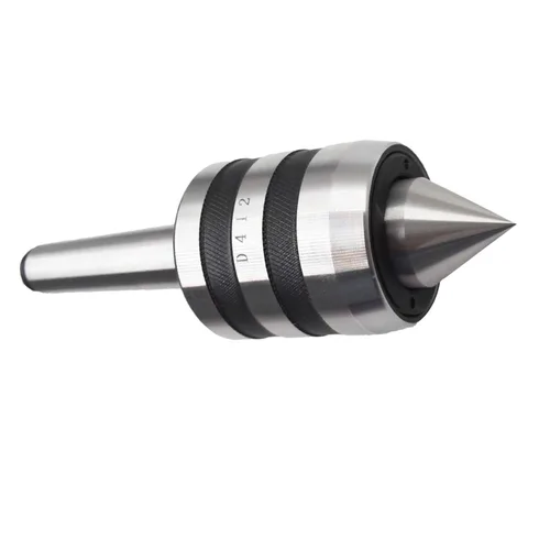 Vista 5 de Centro de contrapunto vivo resistente MT2, Torno de madera Morse Taper 2MT Centro vivo con punta de carburo para torneado de alta velocidad