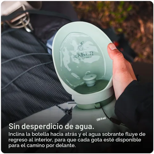 Vista 4 de SÄKER Botella de Agua Portátil para Perros, Botella de Agua Plegable para Perros Perfecta para Caminar, Senderismo y al Aire Libre Funciona como