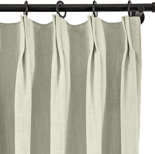 Vista 184 de Frelement Cortinas plisadas de lino de algodón de 100 pulgadas de ancho y 102 pulgadas de largo, cortinas con reducción de ruido para sala