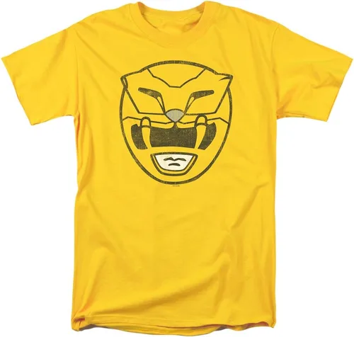 Vista 2 de Power Rangers Yellow Ranger Mask T Shirt & Stickers