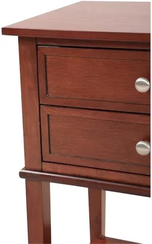 Vista 8 de Glory Furniture Mesita de noche Newton con 2 cajones en color cereza
