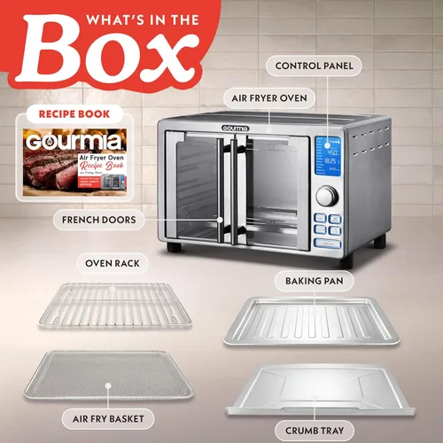 Vista 4 de Gourmia GTF7520 Horno Tostador Freidora de Aire