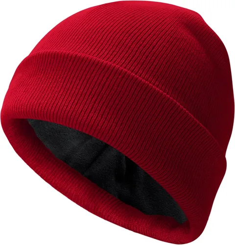 Vista 15 de PFFY Beanie for Men Women Unisex Knit Cuffed Plain Winter Thick Lined Beanies Hats
