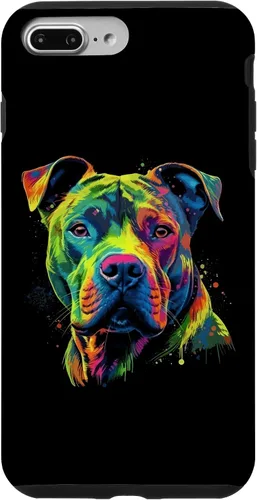 Vista 12 de Pit Bull Mom Dog Lover Colorful Artistic Pitbull Owner Women Case for iPhone 17