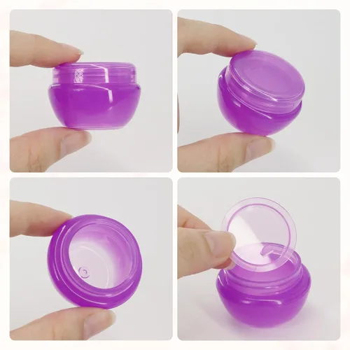 Vista 4 de Beauticom - Frascos (0.35 oz / 0.3 fl oz) esmerilados con revestimiento interior para guardar exfoliantes, aceites, ungüentos, cremas, lociones