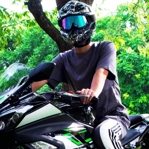 Vista 7 de SPOSUNE - Gafas para motocicleta, ATV, gafas UV400 para motocross, gafas para hombres, mujeres y jóvenes, gafas resistentes al viento y al polvo