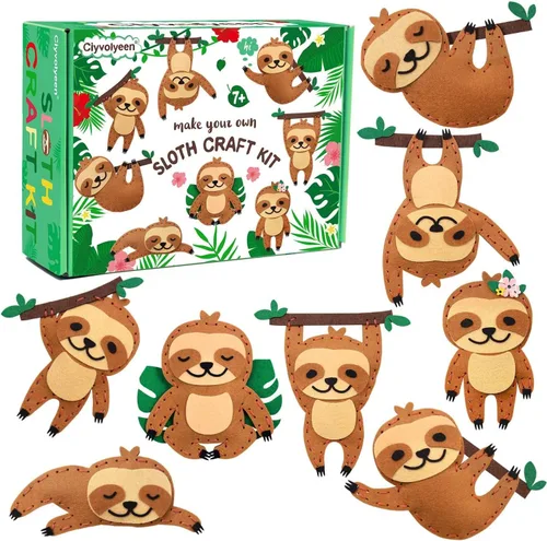 Vista 10 de CiyvoLyeen Kit de Costura de Aves Silvestres para Niños y Niñas Kit de Costura de Animales para Principiantes Conjunto de 12 Proyectos de Costura