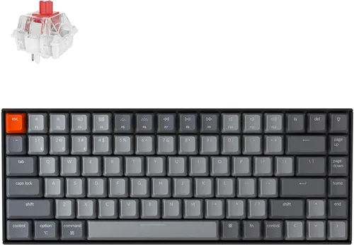 Vista 9 de Keychron Teclado mecánico inalámbrico K2 75% Layout Bluetooth para juegos con interruptor marrón Gateron G Pro/retroiluminación LED blanca/USB