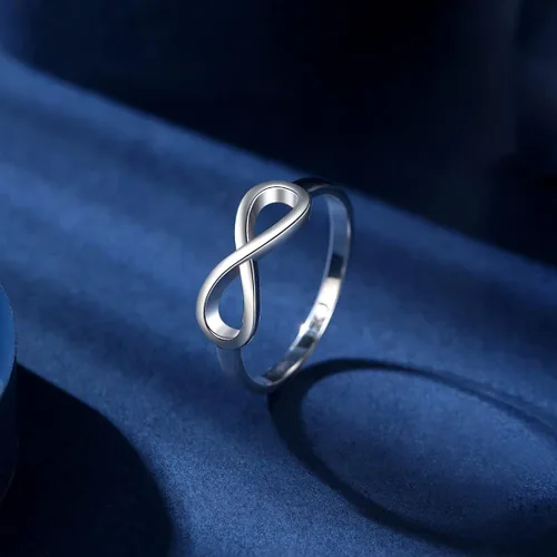 Vista 4 de Anillo infinito de amistad para mujeres, adolescentes, niñas, mejor amiga, 2 mejores amigas, mejores amigas, amigas, hermanas, promesa, mujer, ella