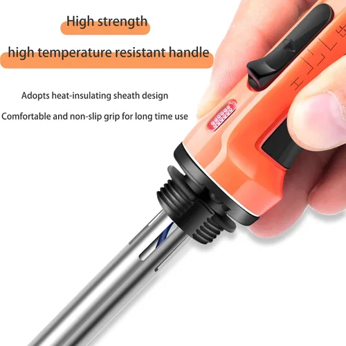 Vista 6 de Kit de soldadura de plástico, soldador de plástico de 110 V/100 W, para bricolaje, parachoques de automóvil, salpicadero, kayak, herramienta