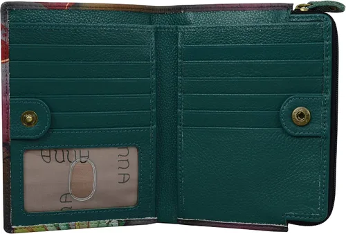 Vista 3 de Anna By Anuschka Cartera de mano de cuero genuino pintada a mano para mujer