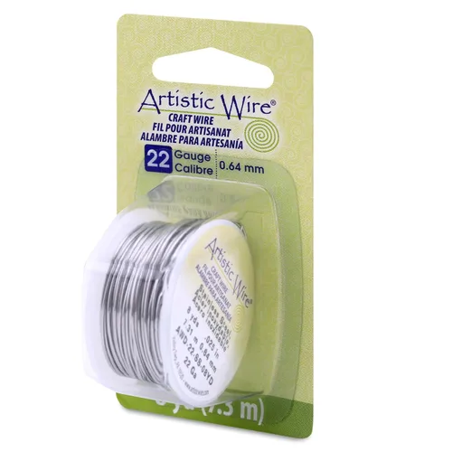 Vista 23 de Artistic Wire, Alambre de acero inoxidable calibre 18, 57 pies