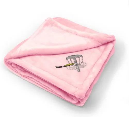 Vista 7 de Mantas de bebé bordadas personalizadas para niños y niñas Disc Golf A