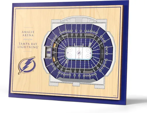 Vista 10 de YouTheFan NHL - Arte de pared 3D StadiumViews de 5 capas 17 x 13