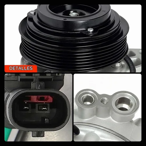 Vista 9 de Compresor de aire acondicionado A-Premium con embrague Compatible con Buick LaCrosse 3.6L 2012 y Cadillac SRX 3.6L 2012-2016