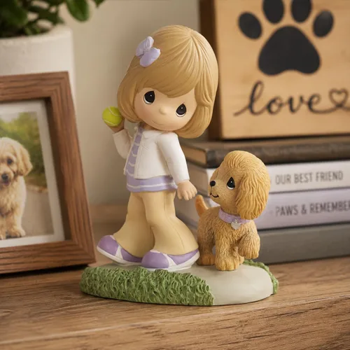 Vista 2 de Precious Moments 226404 Don't Stop Retrievin' Golden Retriever - Figura de resina