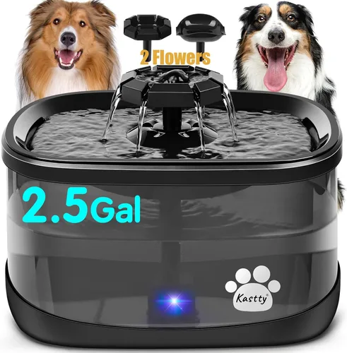 Vista 5 de Kastty Paquete de 6 filtros F de repuesto de carbón activado de 7.1 in más grandes para fuentes de agua para perros grandes de 9 L, grado