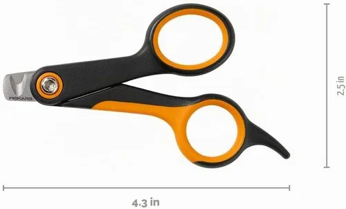 Vista 6 de Fiskars Cortauñas para mascotas, recortadores de uñas pequeños para gatos