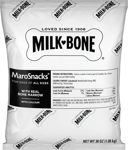Vista 3 de Milk-Bone MaroSnacks - Golosinas para perros, paquetes de recambio de 38 onzas (paquete de 2) con médula ósea real y calcio