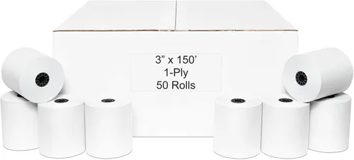 Vista 9 de Papel térmico de 1 3/4 pulgadas (44 mm) x 220 pies (50 rollos)
