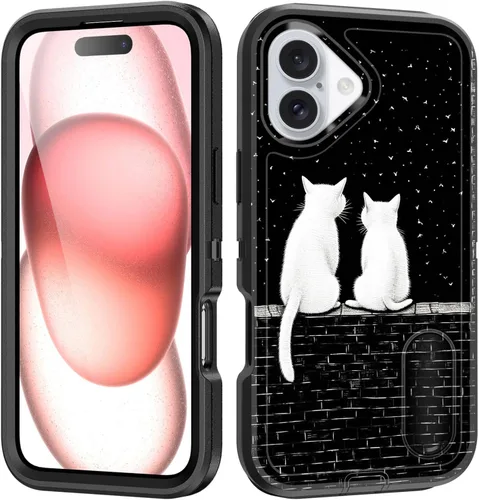 Vista 173 de Funda para iPhone Air con soporte integrado, a prueba de golpes, polvo y caídas, 3 capas, grado militar, funda protectora para iPhone Air de 6.5