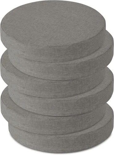 Vista 16 de OVOV Cojines redondos antideslizantes para sillas de comedor de 16 pulgadas Verde salvia