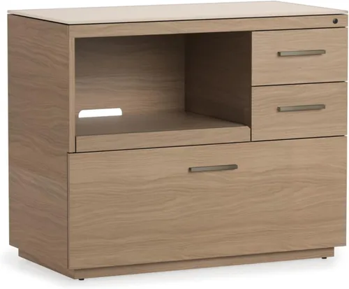 Vista 4 de BDI Furniture - Sequel Studio - Armario multifunción 6617 (Bronce/Duna, Nogal Neo)
