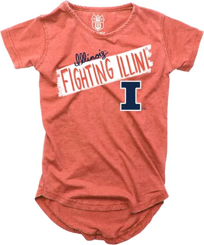 Vista 2 de Wes and Willy NCAA - Camiseta Burnout para niñas S/S