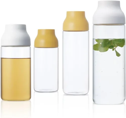 Vista 10 de Kinto 22971 - Jarra de agua con cápsula, jarra y botella de agua fría, 33.8 onzas líquidas (1 litro), color blanco