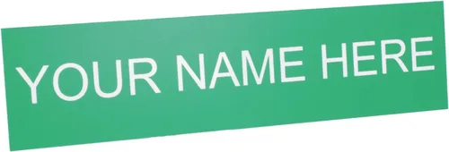 Vista 9 de ExcelMark Placa de nombre personalizada para puerta, oficina, pared, personalizada con tu texto, 2 x 8 pulgadas (1 línea, negro)