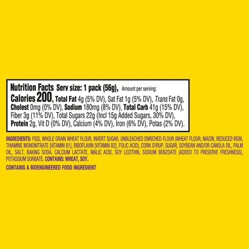 Vista 2 de Newtons Soft & Fruit - Galletas masticables de higo, (barras de higo), 120 paquetes de bocadillos (2 galletas por paquete)