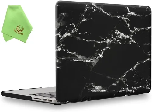 Vista 17 de UESWILL Funda de Carcasa Rígida Mate Compatible con MacBook Pro (Retina, 13 pulgadas, principios de 2015/2014/2013/finales de 2012), Modelo Negro