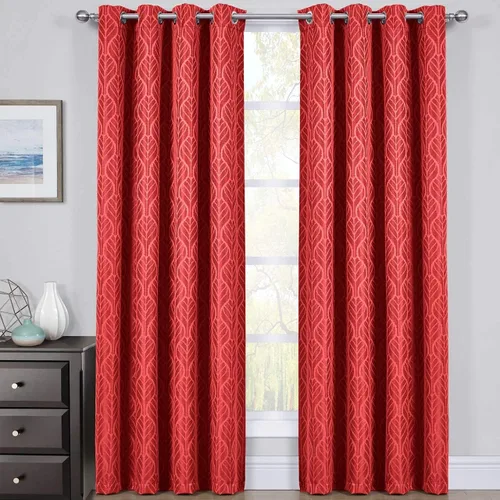 Vista 2 de Royal Hilton - Cortinas opacas con ojales superiores, paneles de cortina para ventana con aislamiento térmico, par/juego de 2 paneles, 54 pulgadas