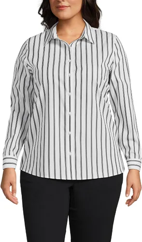Vista 7 de Lands' End - Camisa de manga larga de cordón Pinwale para mujer
