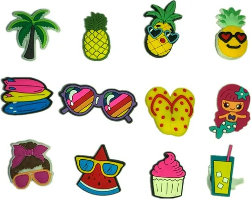 Vista 7 de 105 bonitos dijes para zapatos para niñas dibujos animados bonitos dijes de cocodrilo de otoño decoración de zapatos zuecos para zapatos de jardín
