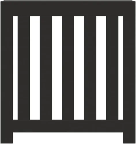 Vista 5 de vidaXL Radiator Cover, Black, 78 x 20 x 82 cm, Wood