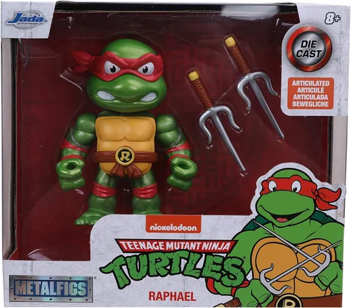Vista 7 de Jada Toys Teenage Mutant Ninja Turtles 4 "" Raphael - Figura fundida a presión, juguetes para niños y adultos, rojo