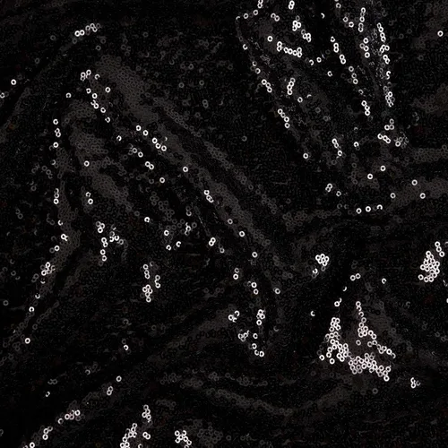 Vista 3 de Glitz Sequin & Stretch Mesh Black, Fabric by the Yard