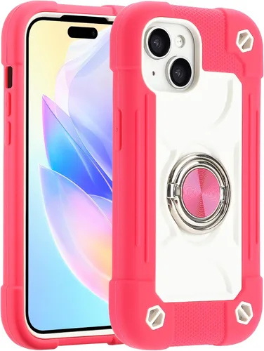 Vista 58 de MARKILL Funda compatible con iPhone 14 Pro de 6.1 pulgadas con soporte de anillo integrado, protección contra caídas de grado militar, carcasa Palta
