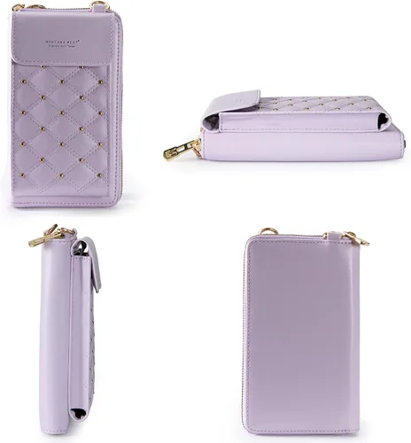 Vista 4 de Montana West Small Crossbody Cell Phone Purse for Women RFID Blocking Cellphone Wallet