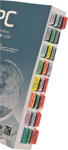 Vista 10 de Pestañas de libro para The International Building Code 2021. Pestañas laminadas, codificadas por colores y extraíbles para The IBC