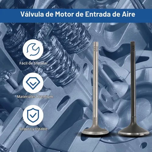 Vista 3 de WFLNHB Válvulas de Motor de Admisión y Escape de Repuesto para GM 2.0L 2.2L 2.4L Ecotec DOHC Repuesto para 12622329 12615936