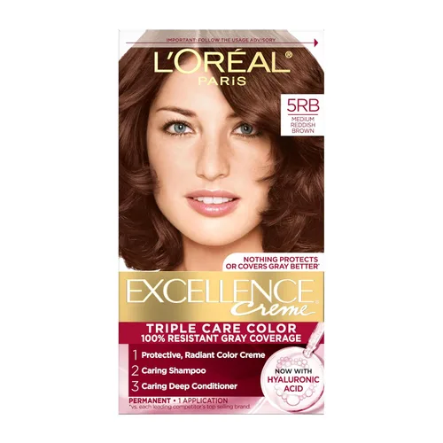 Vista 37 de L'Oreal Paris Excellence Crème Tinte Permanente para el Cabello, Color de Cabello de Triple Cuidado con Complejo Pro-Keratina para una Cobertura