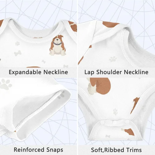 Vista 3 de vvfelixl Body para niñas de 0 a 24 meses de algodón de manga corta para niñas de color negro