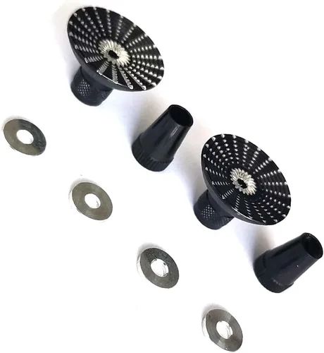 Vista 4 de DEVMO Negro Compatible con Fu-taba/Spek-Trum DX5i DX6 DX6i DX7S DX8 DX9 / Tar-anis X9D Transmisor de paraguas Gimbal Sticks Extremos RC Products