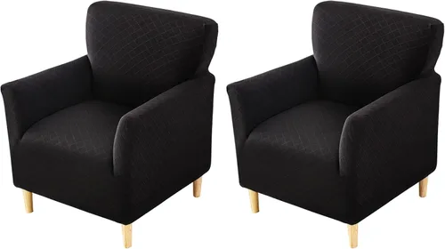 Vista 44 de FUANGUI Funda para Sillón de Banquete con Brazos Fundas para Sillas Elásticas Funda para Sillón Club Funda Suave para Sillón Sofá Cubiertas