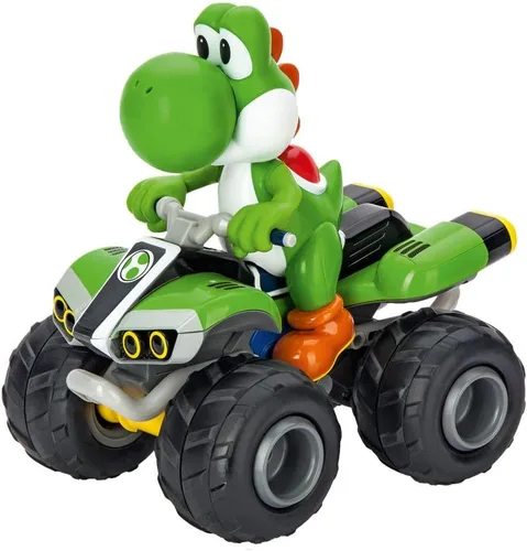 Vista 4 de Carrera RC Nintendo Mario Kart - Auto de juguete con control remoto de 2.4 GHz, modelo Mario Quad