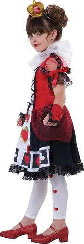 Vista 2 de Disfraz infantil de reina de corazones