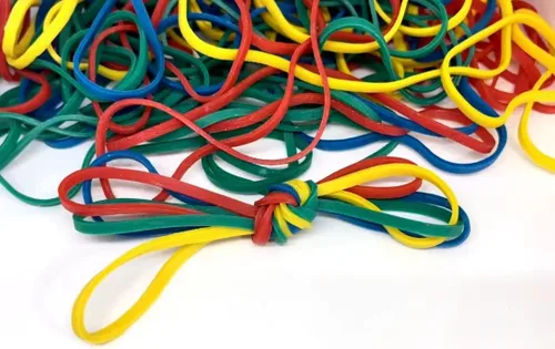 Vista 9 de Bandas de goma, tamaño 32 (3 x 1/8 pulgadas), banda de goma sin látex de colores fuerte elástica #32 banda de goma a granel para oficina, banda